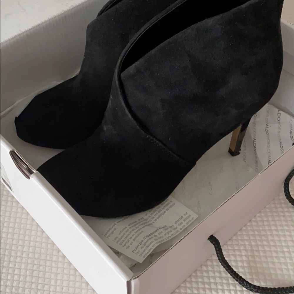 Also suede booties
